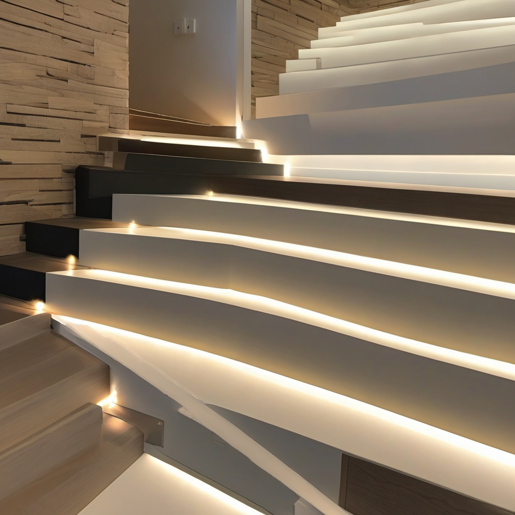 енергоефективне підсвічування сходів з LED-стрічками