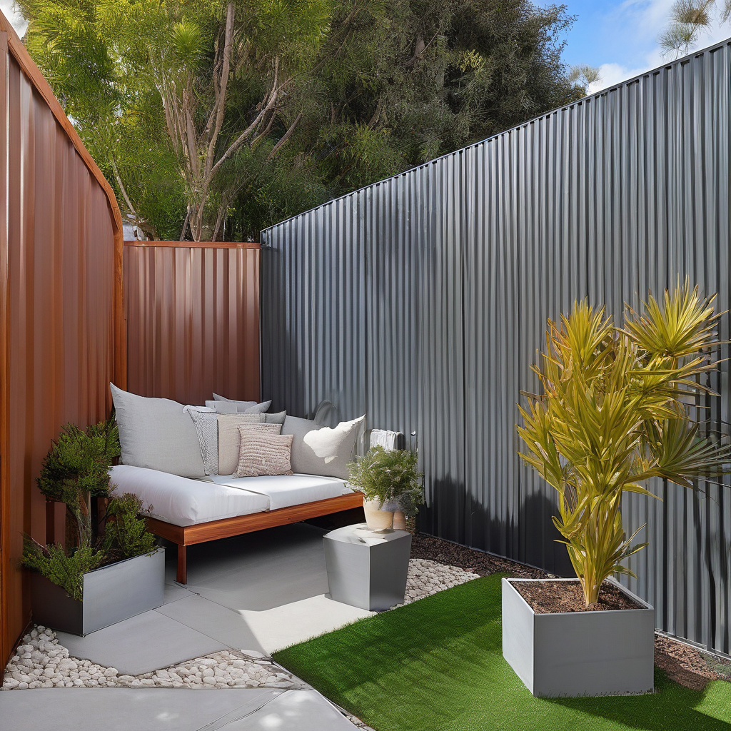 Дизайн паркану з профнастилу варіанти