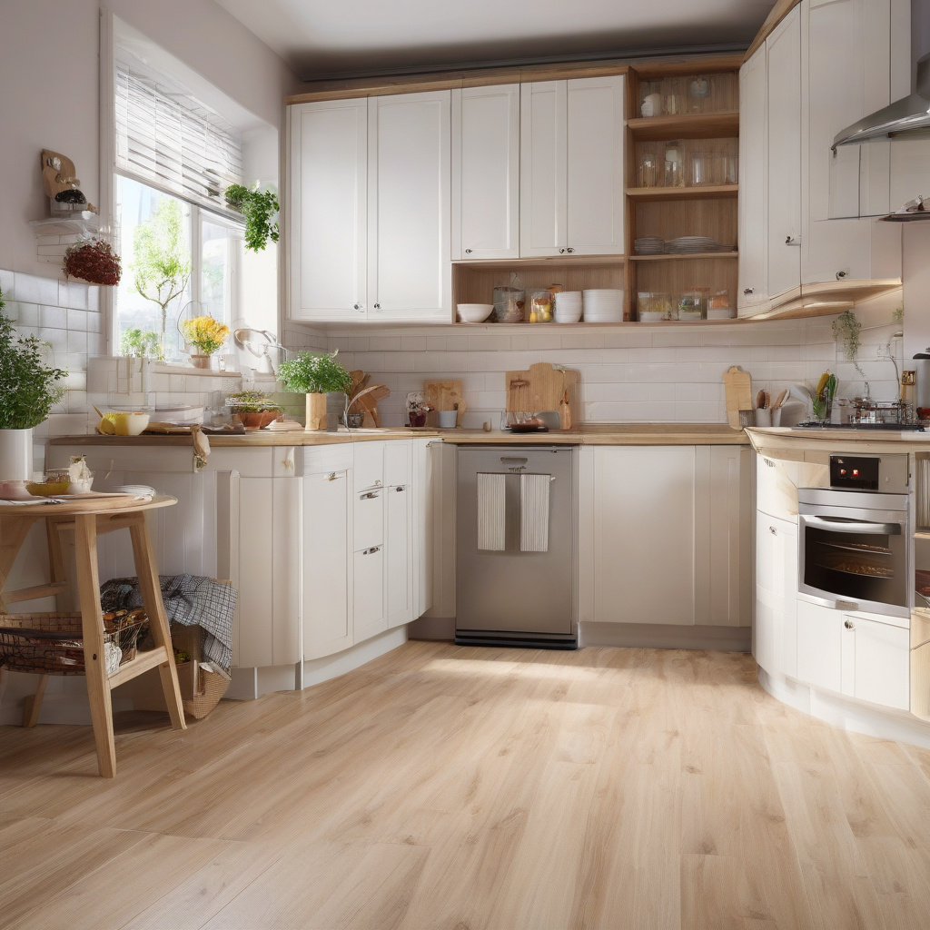 Ламінат на кухні: правила догляду та експлуатації