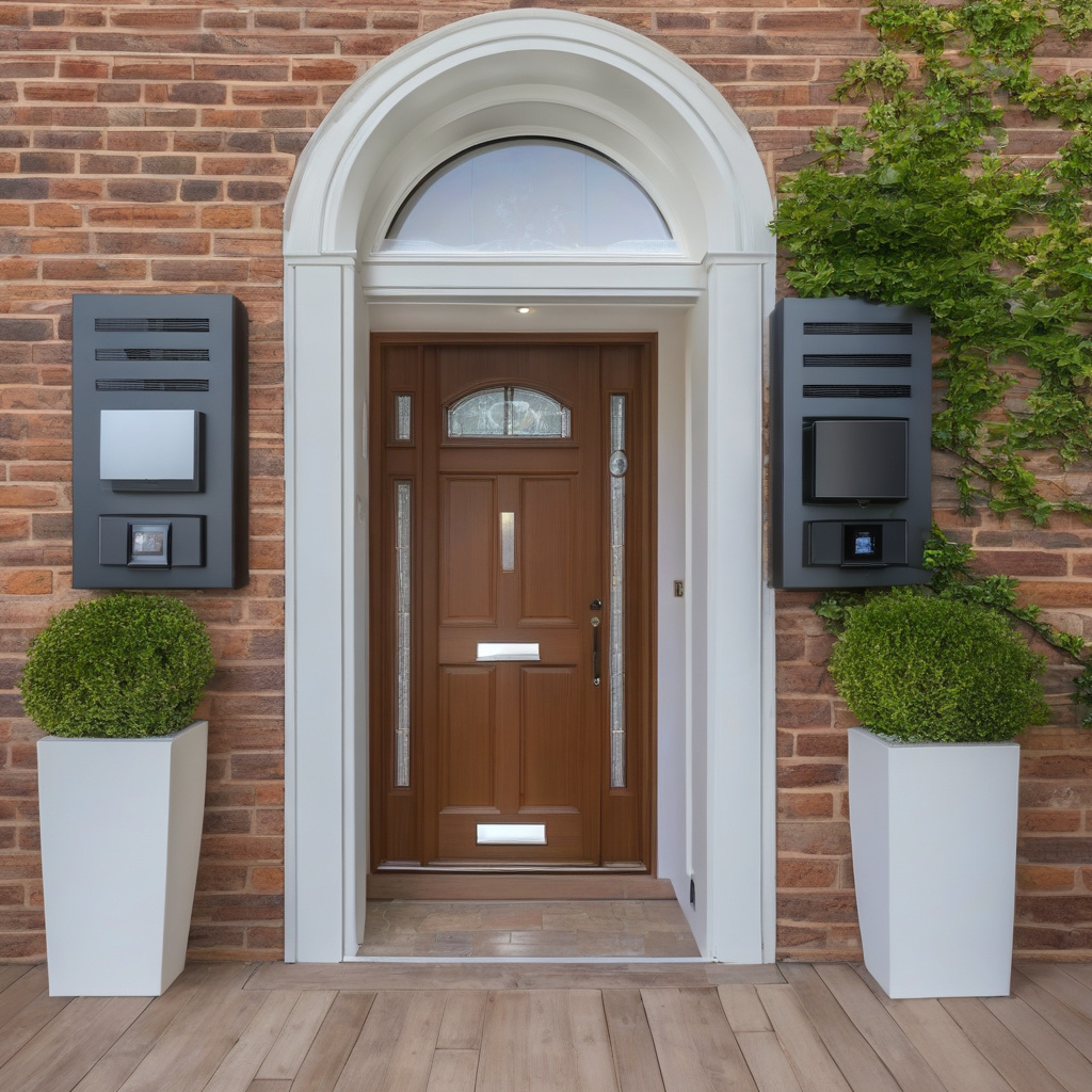 Установка видеодомофона на стену дома