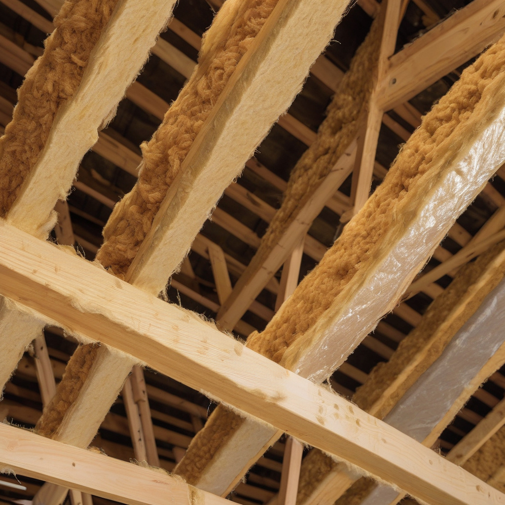 Укладка минеральной ваты в мансарде