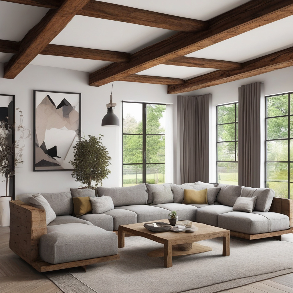 Декоративні стельові балки в сучасному інтер'єрі