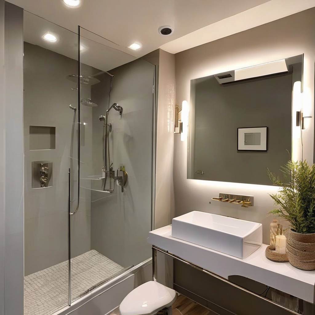 Стельове освітлення для ванної кімнати