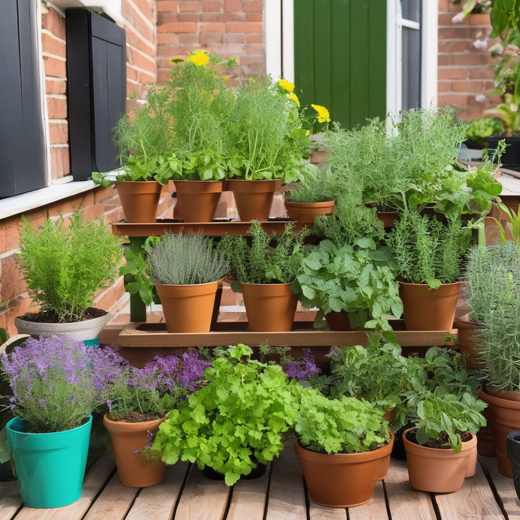 Приклад розміщення ємностей для овочів на сучасному балконі