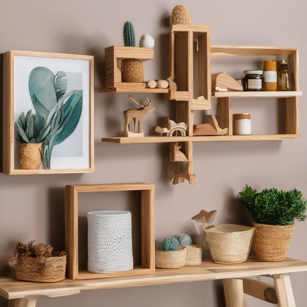 Дерев'яний декор власноруч: стильна настінна полиця для інтер'єру