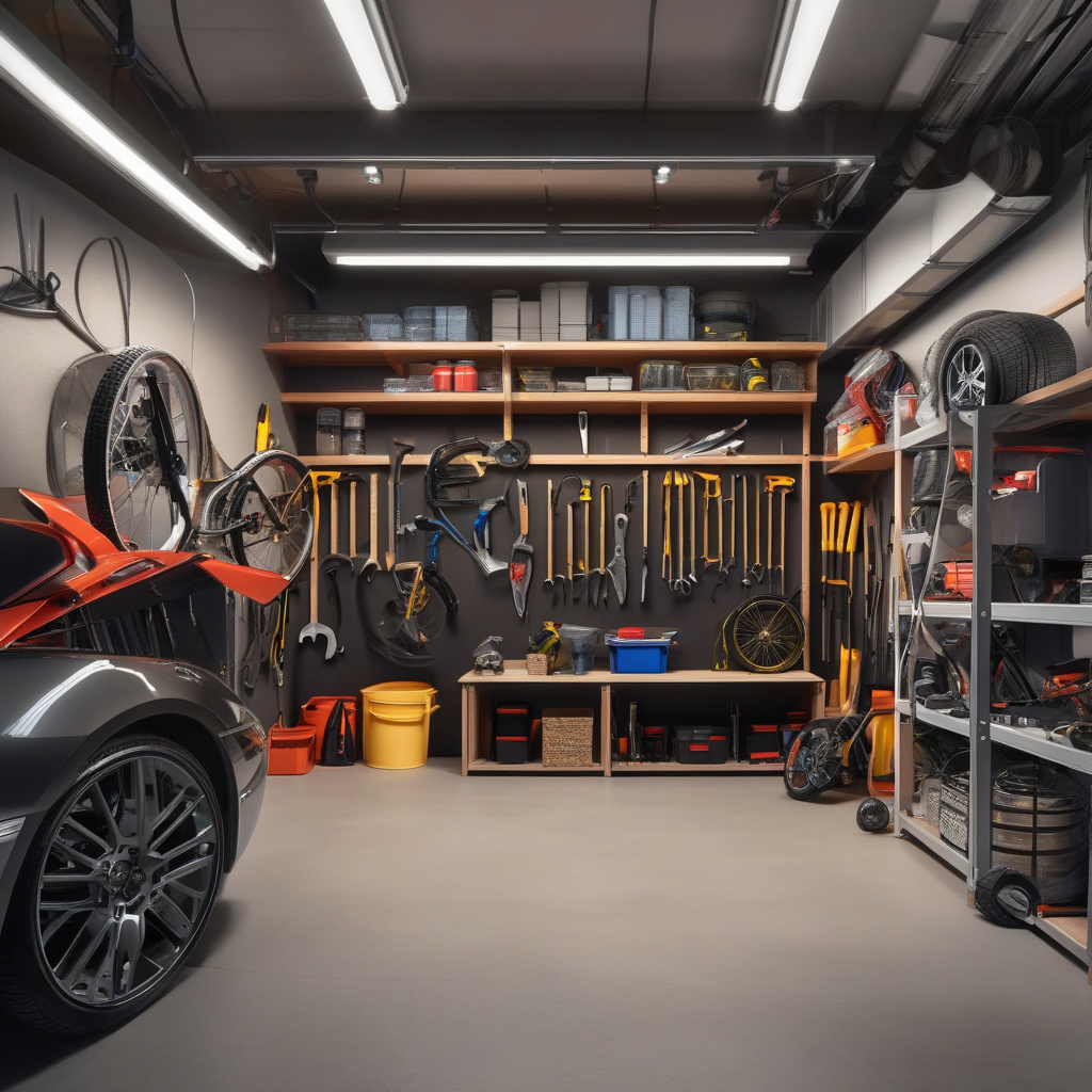 система зберігання інструментів гараж полиці