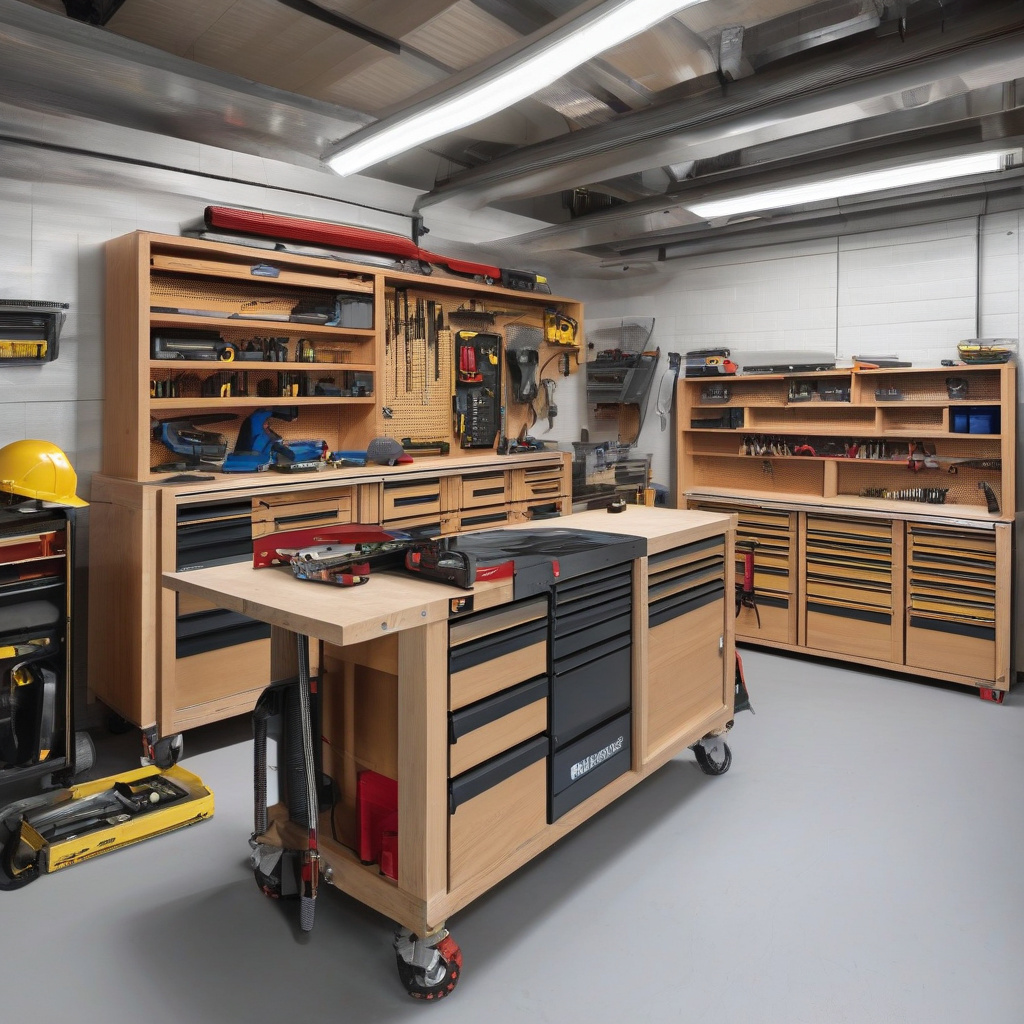 гараж організація інструментів гачки полиці