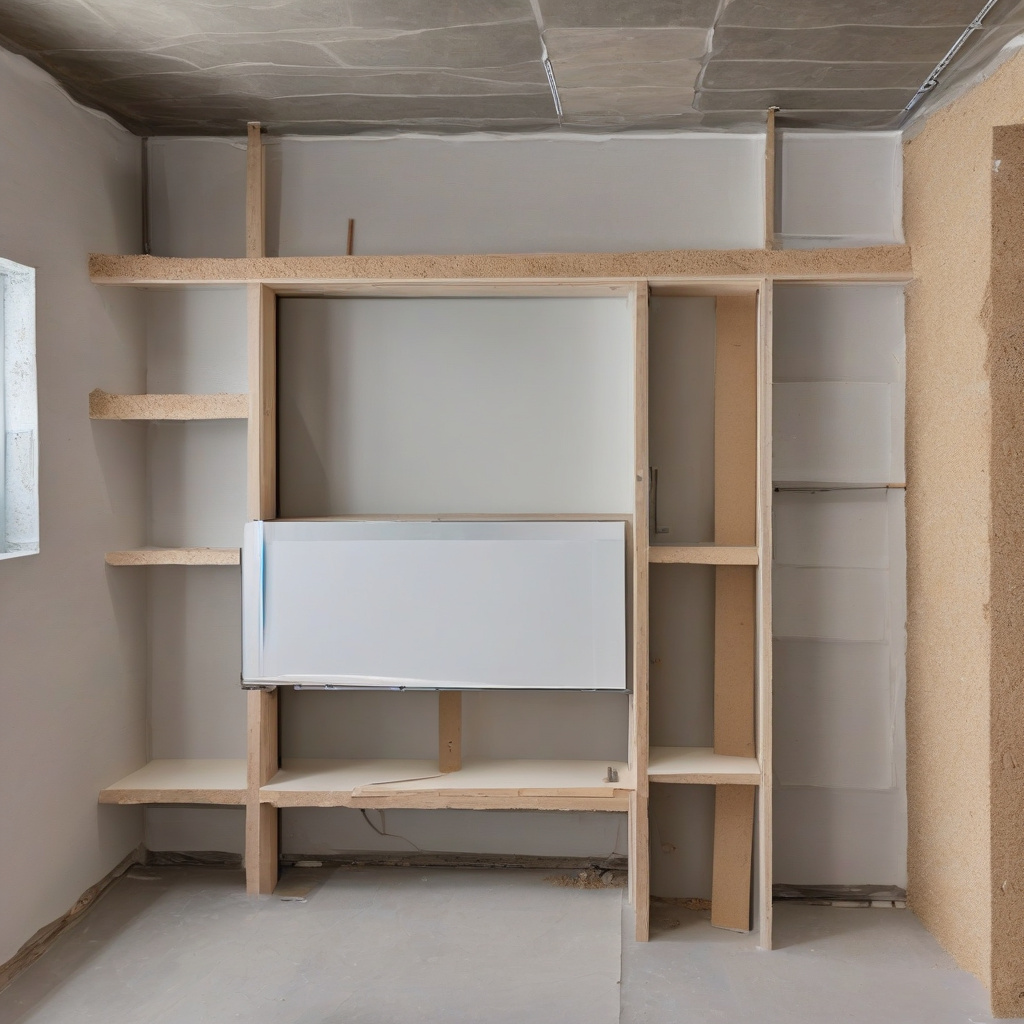 гіпсокартон монтаж для ТВ перегородки