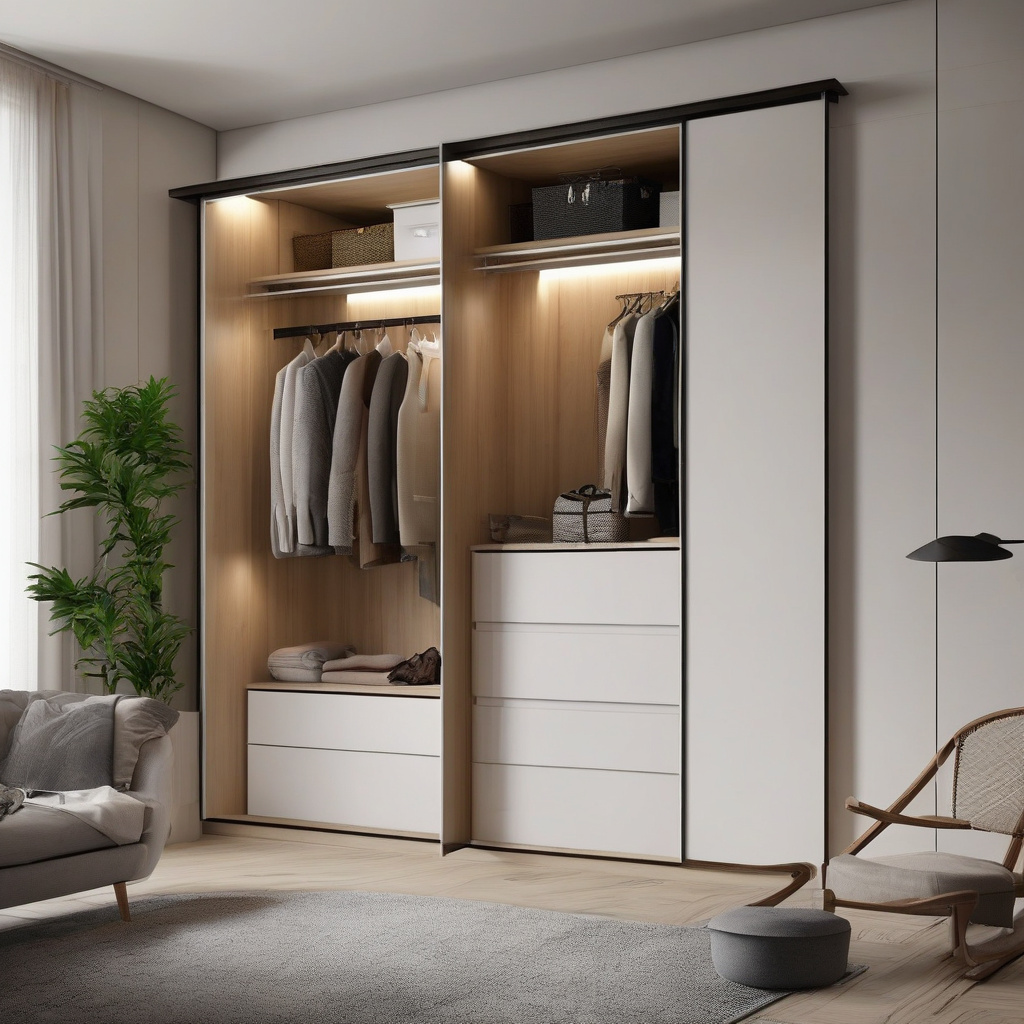 Установка направляющих шкафа-купе в нише