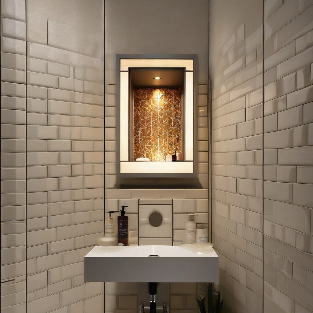 Сучасний дизайн ніші з гіпсокартону з LED-освітленням