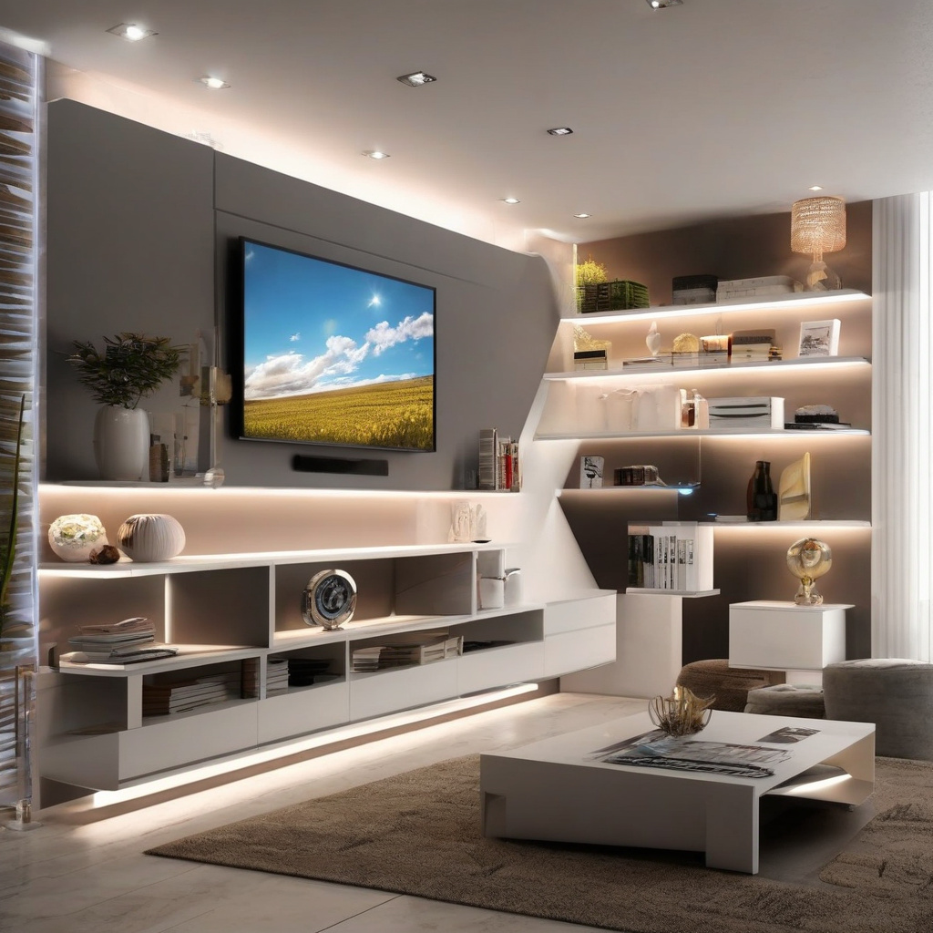 Підключення стрічки для декоративного освітлення меблів у вітальні