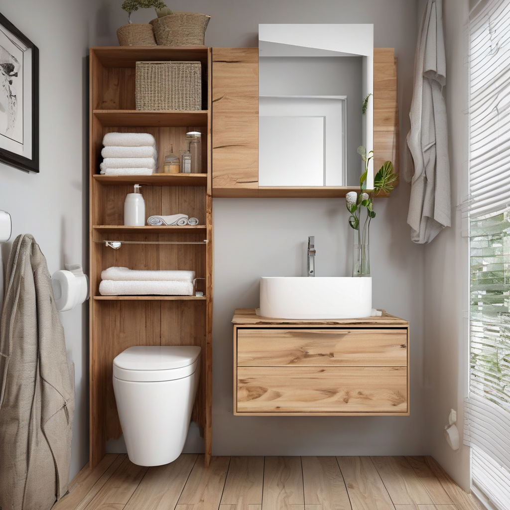 завершальне встановлення власноруч виготовленої тумби у ванній