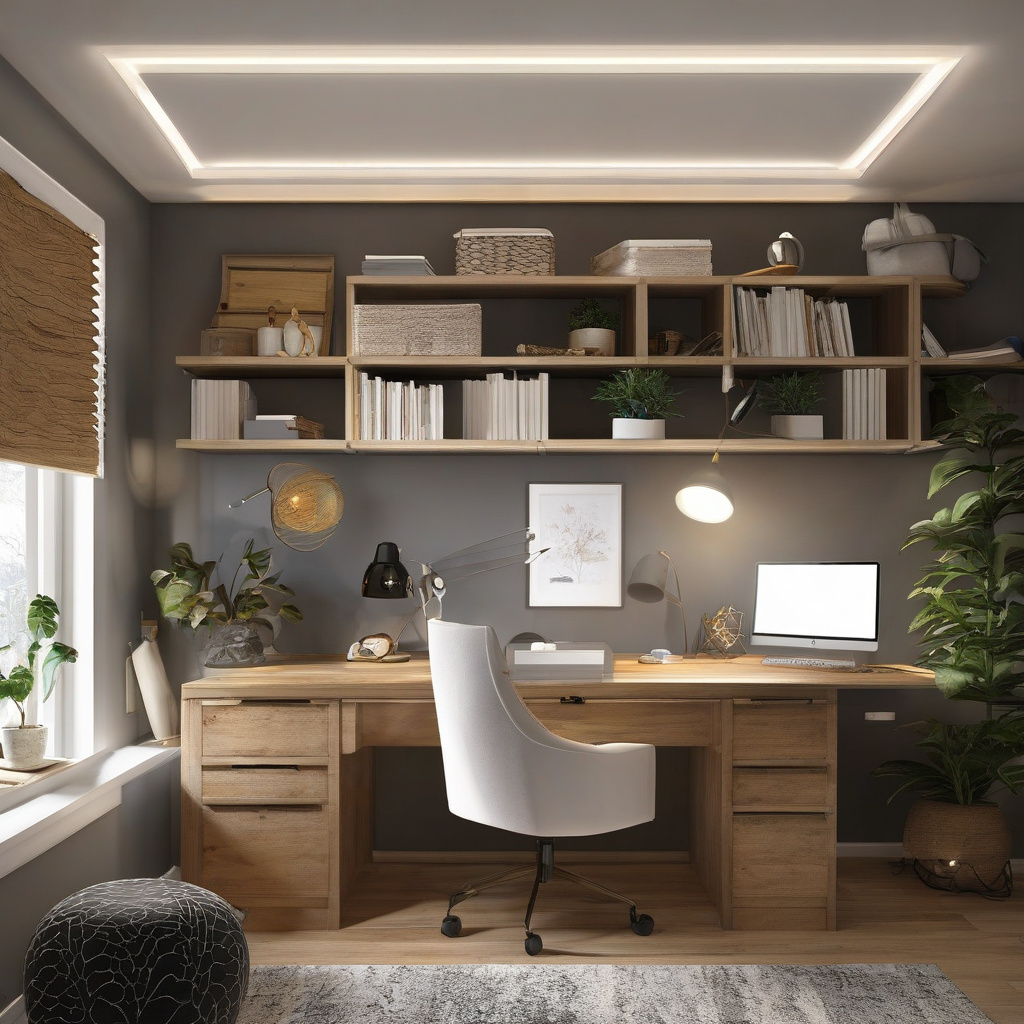 приклад розміщення локального освітлення для комфортної роботи з документами