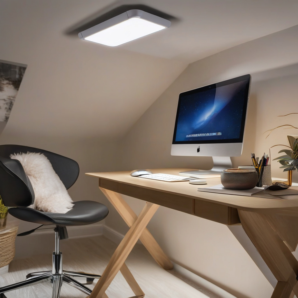 монтаж та налаштування нової освітлювальної системи для кабінету без перевтоми очей