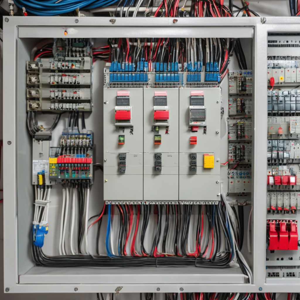 послідовне підключення кабелів та автоматів у щиті