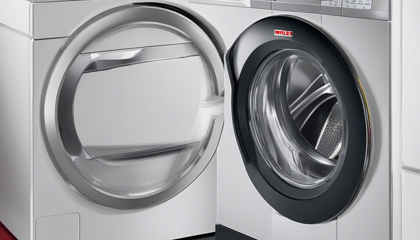 Сервісний інженер проводить діагностику пральної Miele у львівській квартирі