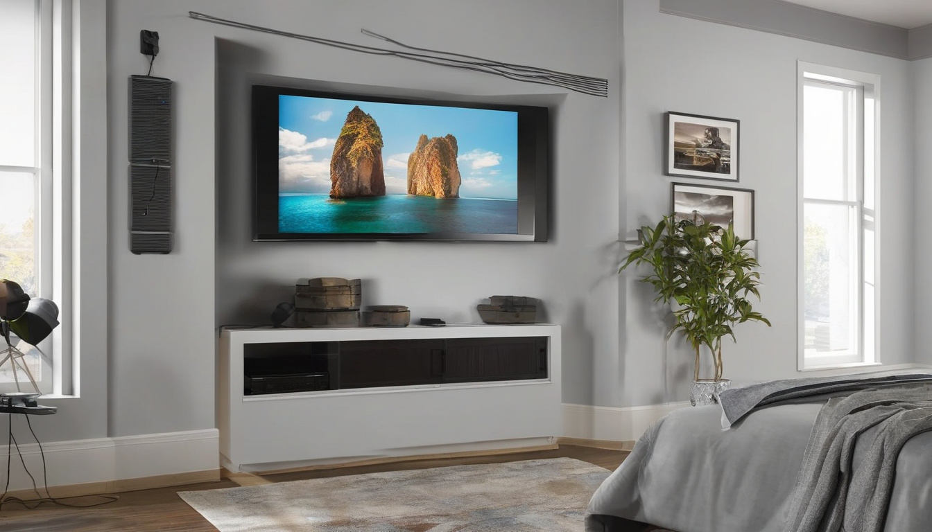 Декоративний варіант маскування кабелів у сучасній кімнаті