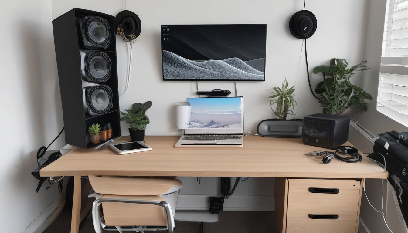 Приховування кабелів у декоративному плінтусі на білосніжній стіні у спальні