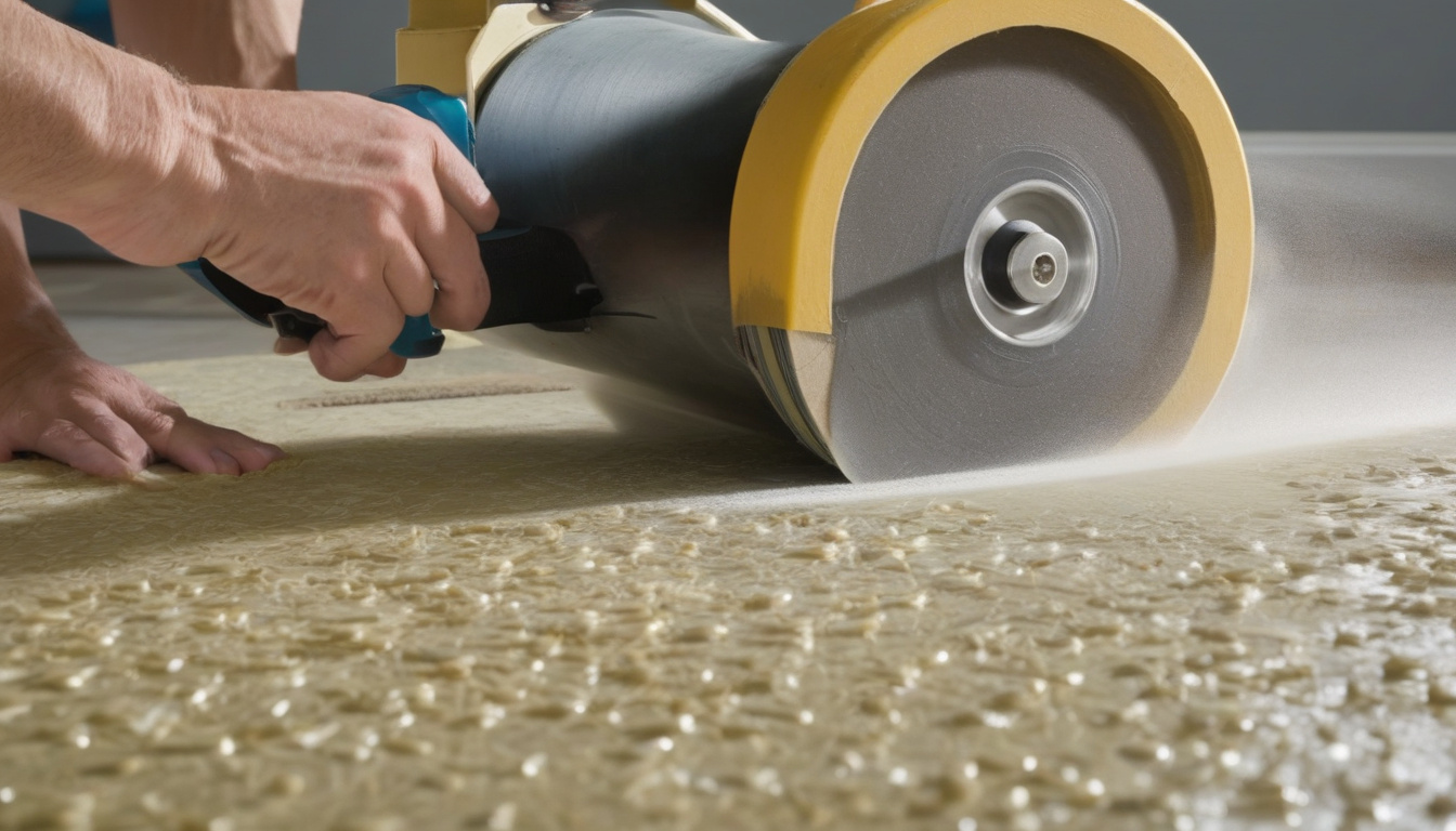 Матеріали та інструменти для укладання лінолеуму та підготовки підлоги