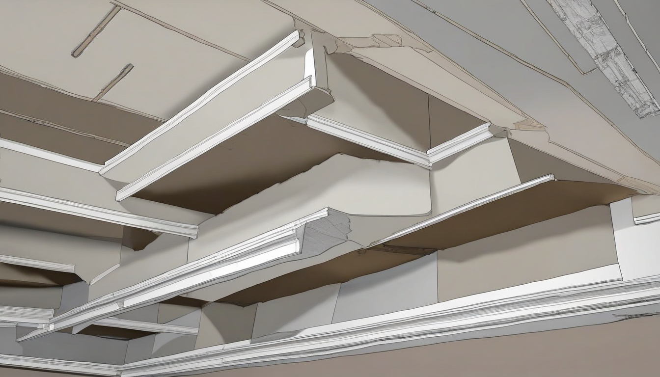 всі етапи монтажу стелі з гіпсокартону від підготовки до фарбування