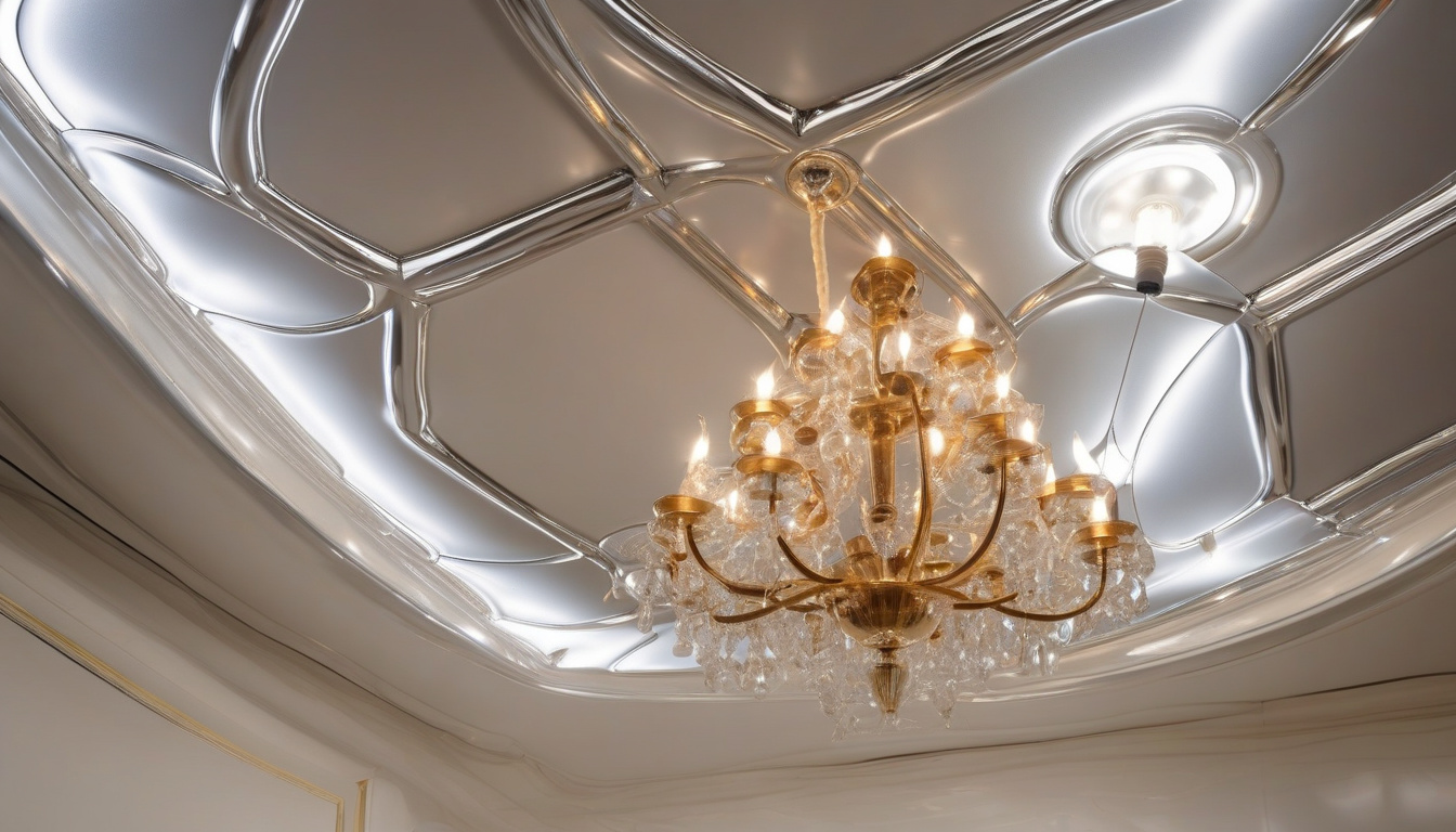 монтаж натяжної стелі у сучасній квартирі, встановлення видів плівкових та тканинних стель