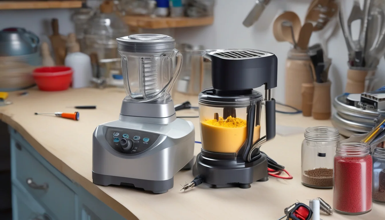 Blender kuchenny przygotowany do diagnostyki napędu i ostrzy