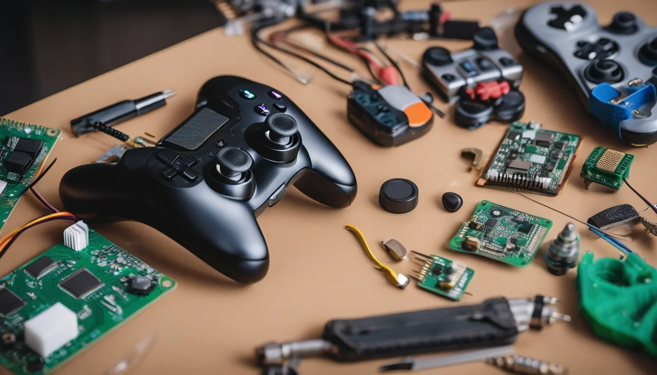 Sprawdzenie płyty sterującej oraz akumulatora w gamepadzie