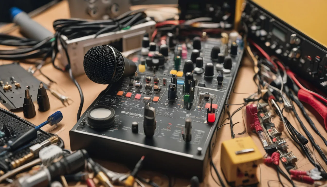 Diagnostyka zestawu karaoke z zanikiem dźwięku mikrofonu