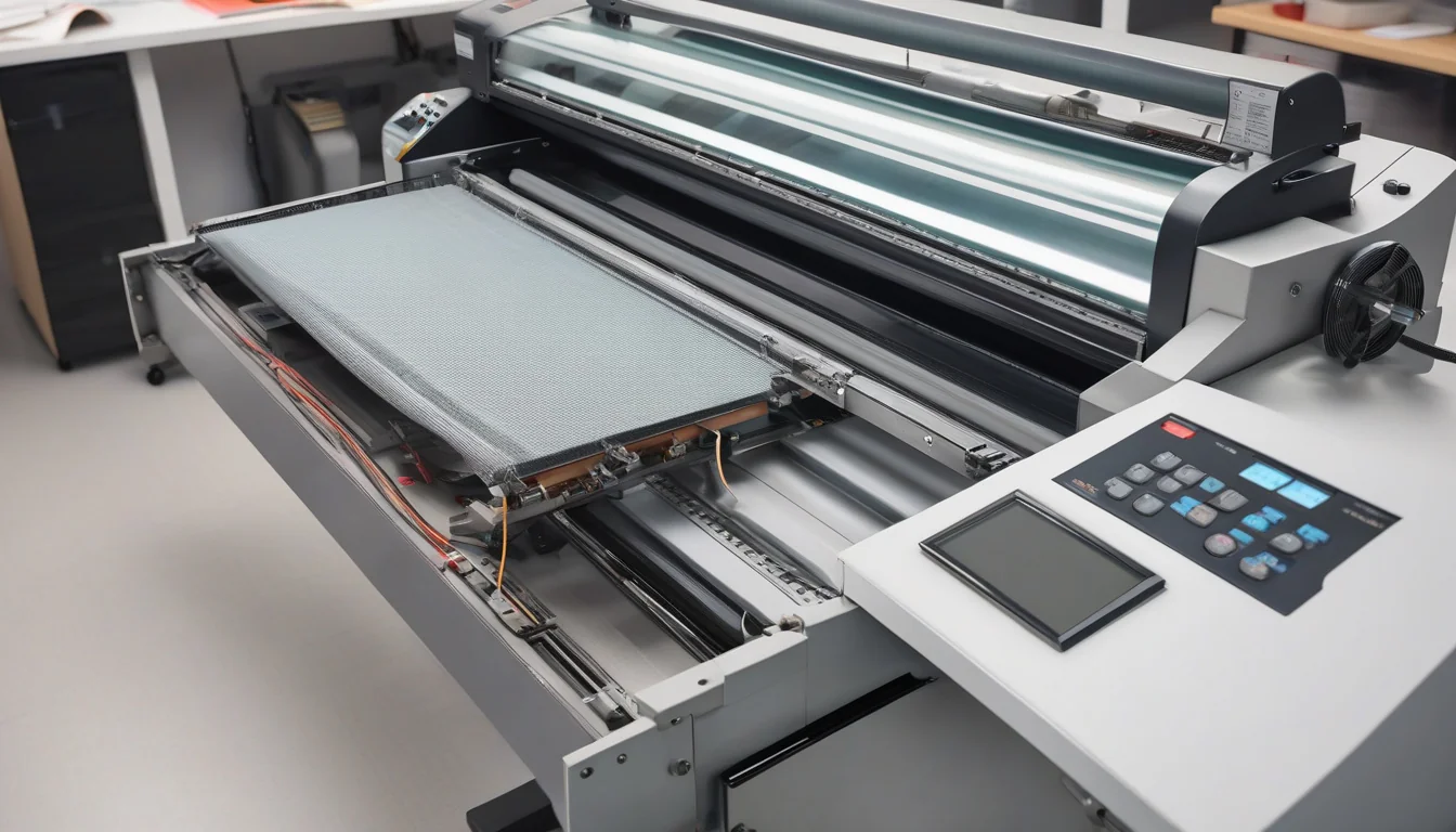 Laminator po kontroli wałków i układu grzewczego