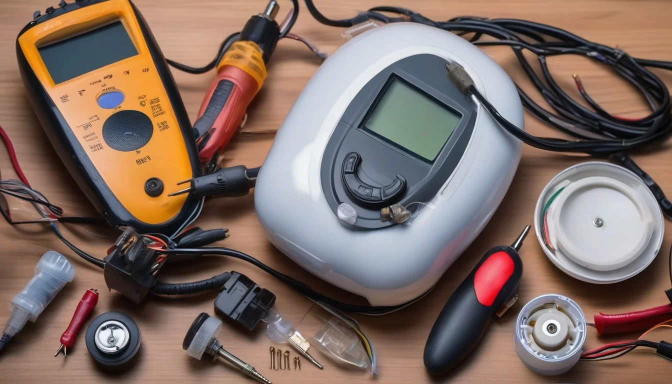 Masażer z osłabionymi wibracjami podczas diagnostyki technicznej