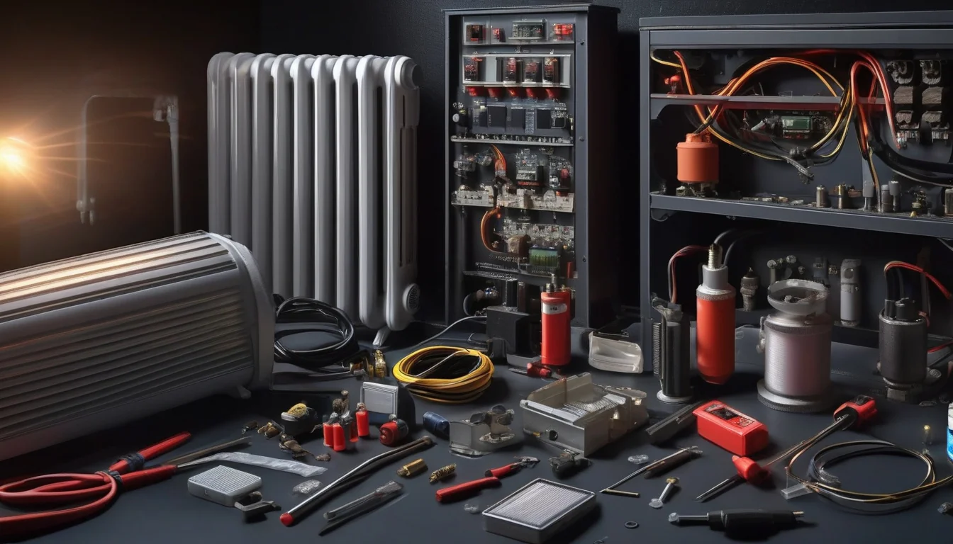 Grzejnik elektryczny przygotowany do diagnostyki we Wrocławiu