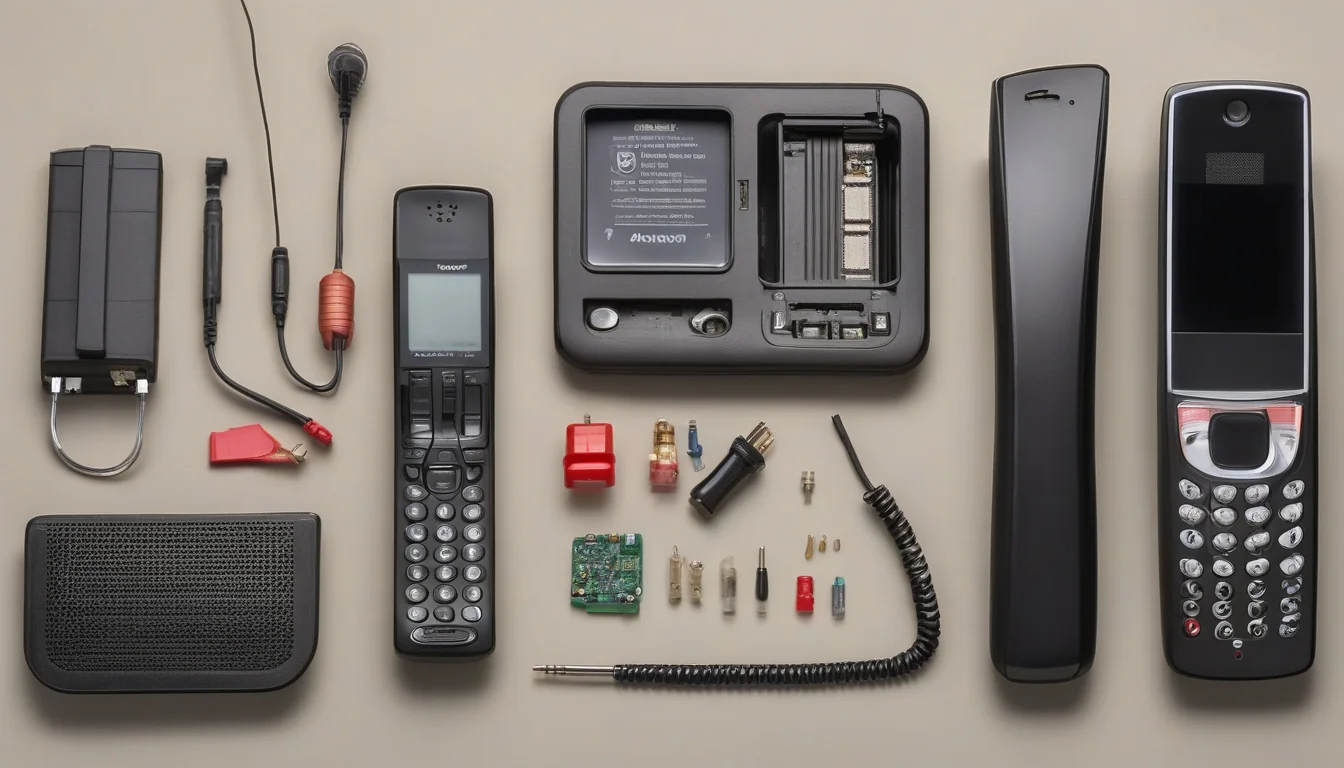 Baza telefonu bezprzewodowego podczas sprawdzania ładowania
