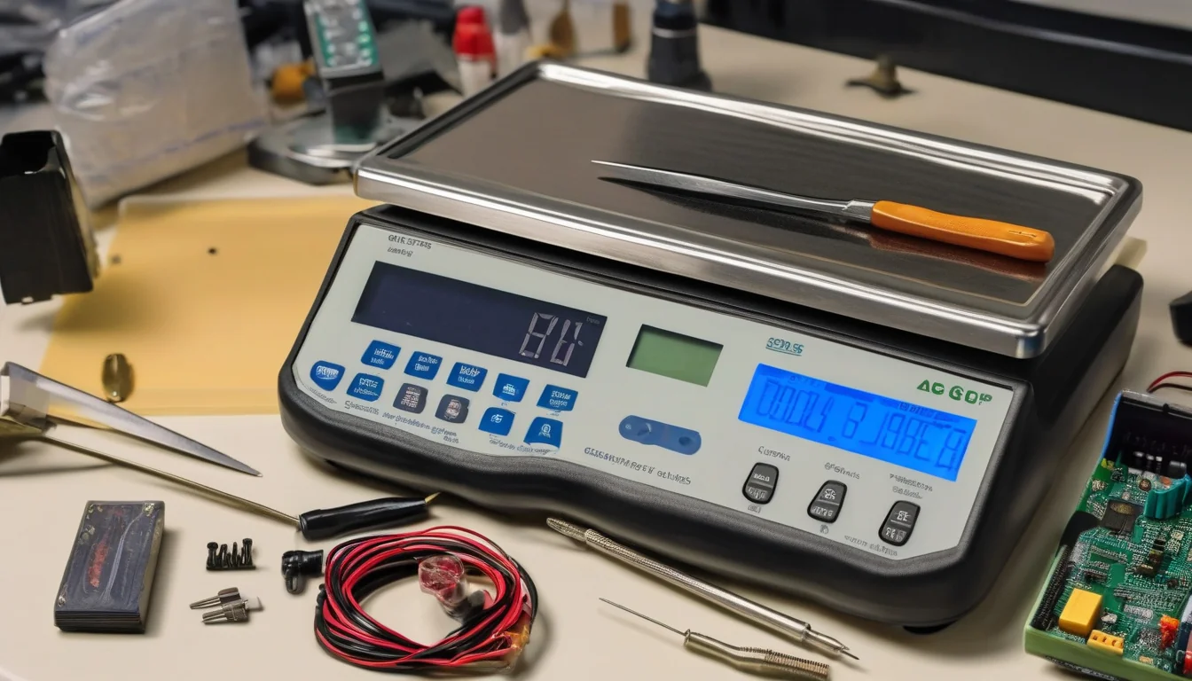 Waga elektroniczna przygotowana do diagnostyki pomiaru