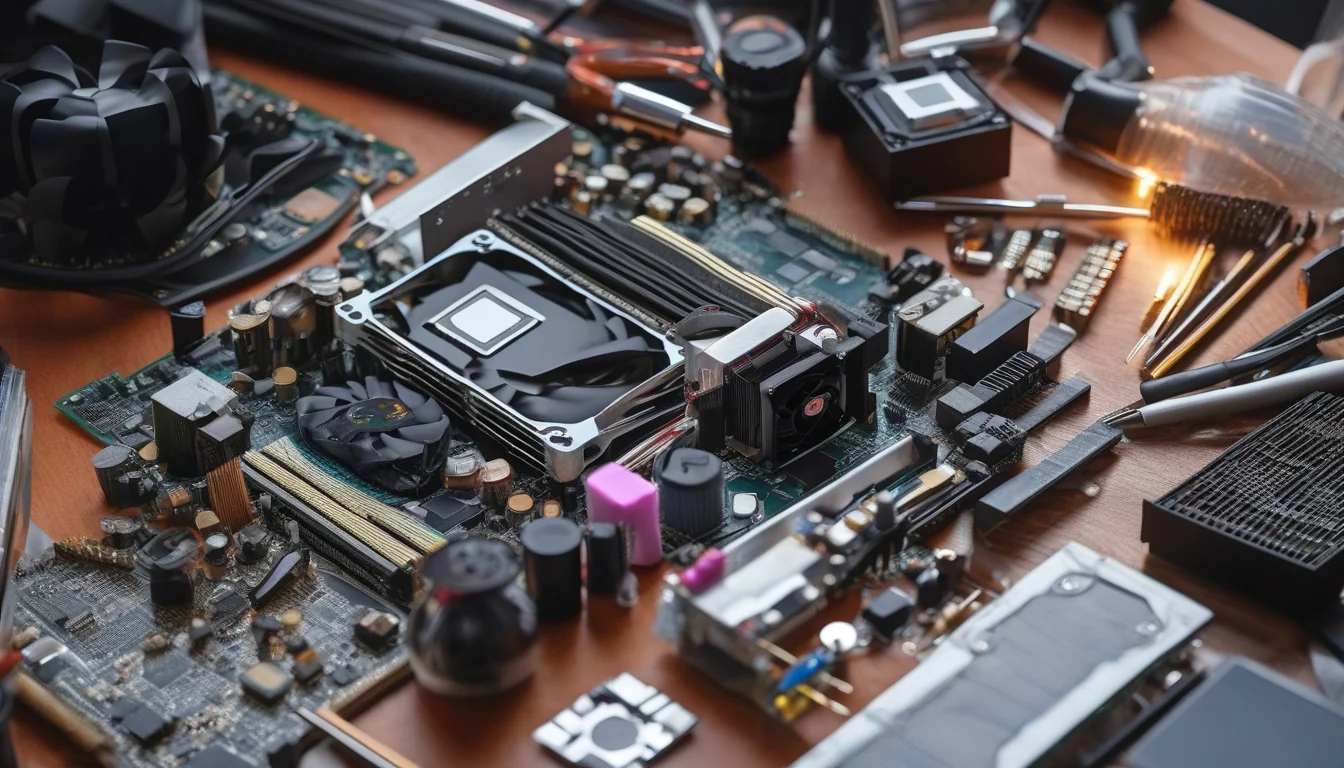 Kontrola złącza PCIe i elektroniki karty graficznej