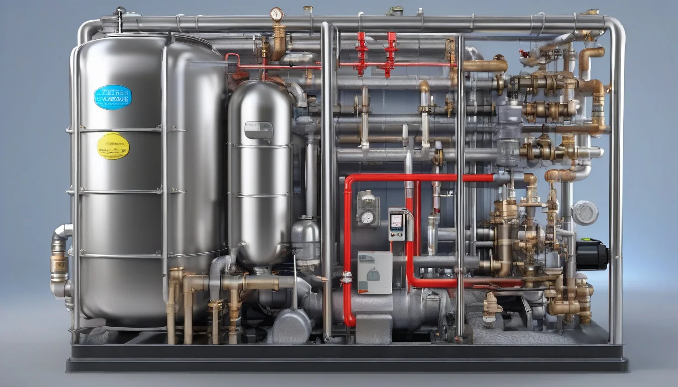 Generator pary ze zbiornikiem i wężem parowym